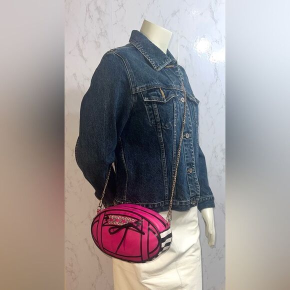 Betsey Johnson Football Handbag - Picture 1 of 7